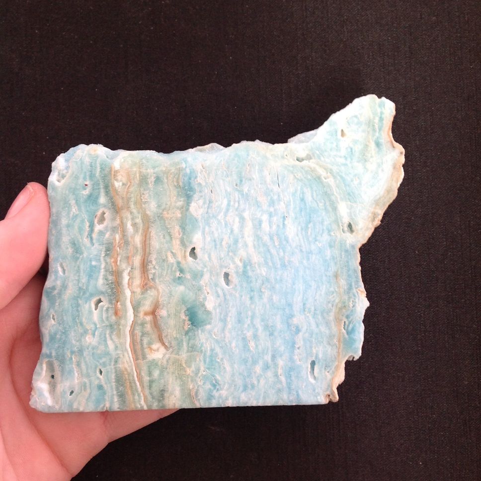 Caribbean Calcite and Aragonite - Slab Caribbean Calcite and Aragonite - Slab